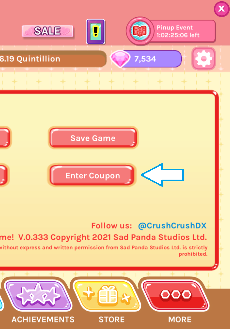 how to activate nsfw crush crush dlc code